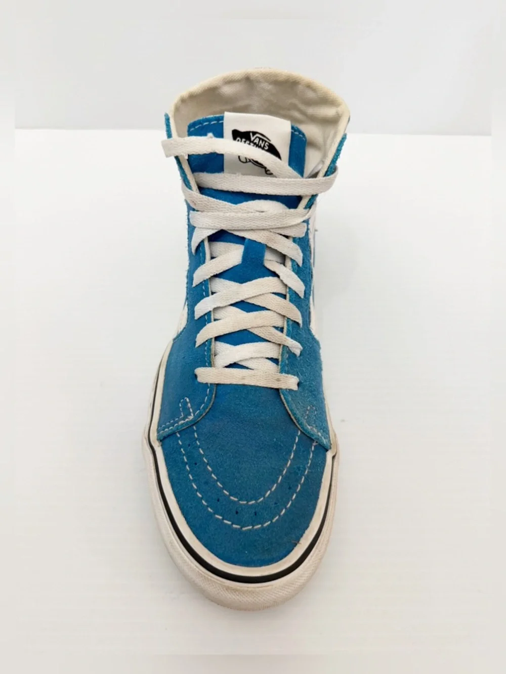 Vans Sk8-Hi Tapered Color Theory sneakers in the Mediterranean Blue